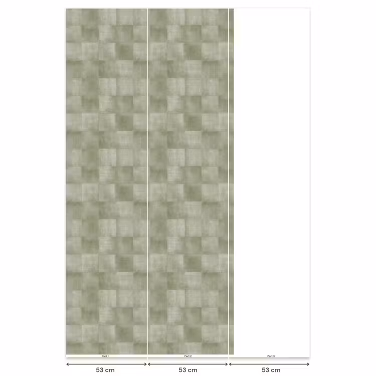 Behang - Vlakken - Rustiek - Groen — 6