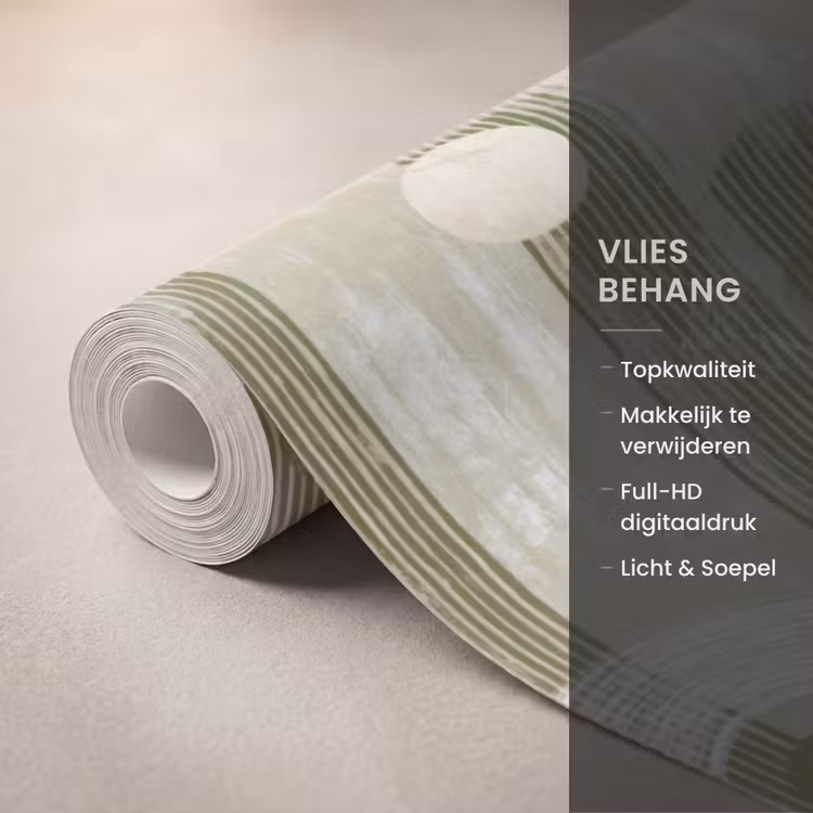 Behang - Artistiek - Modern - Groen β 3