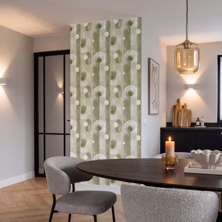 Behang - Artistiek - Modern - Groen β 5