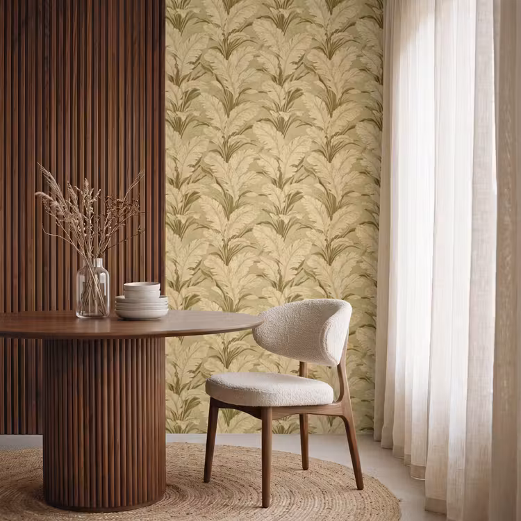 Behang - Palmbladeren - Klassiek - Groen — 4