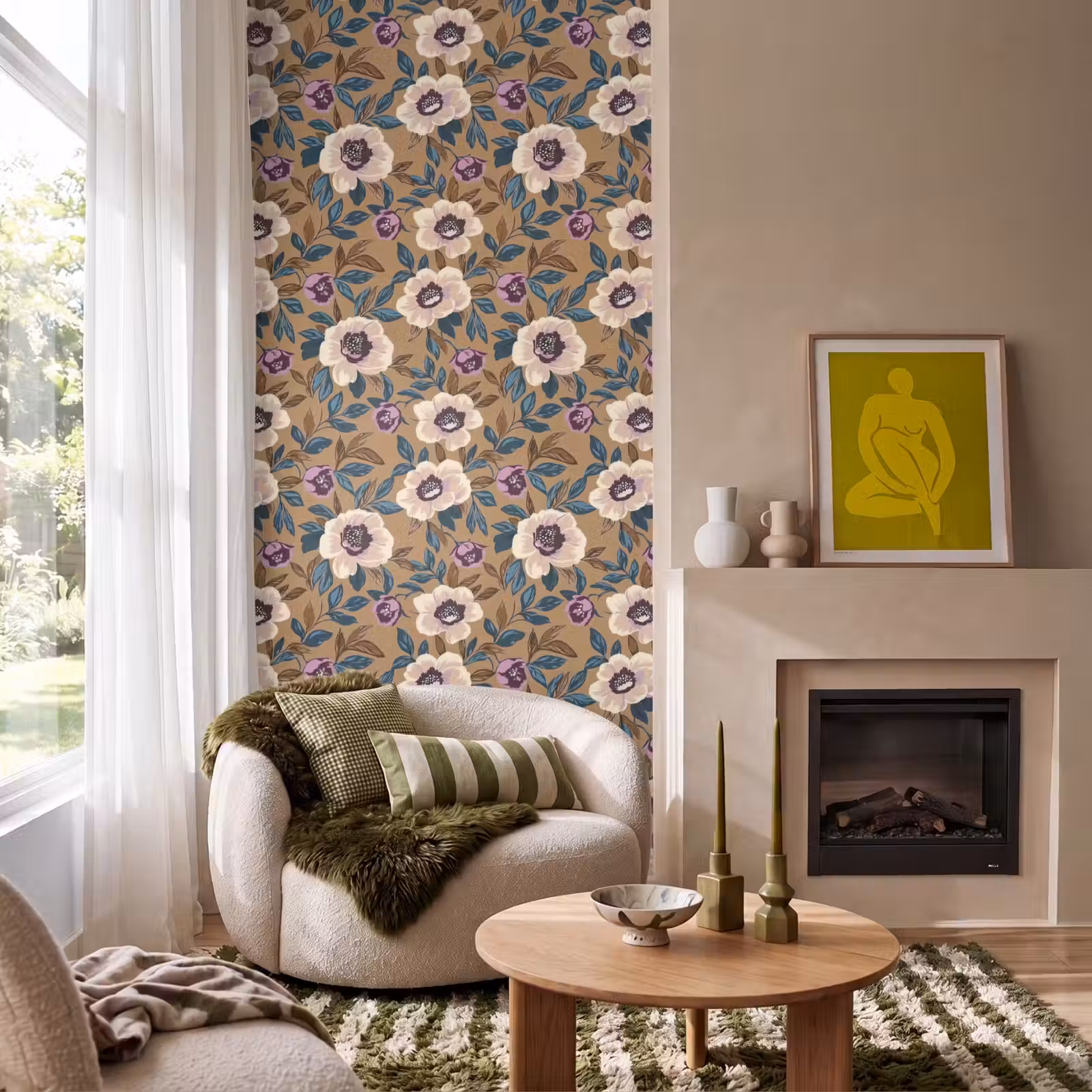 Behang - Floraal - Stilleven - Kleurrijk — 1