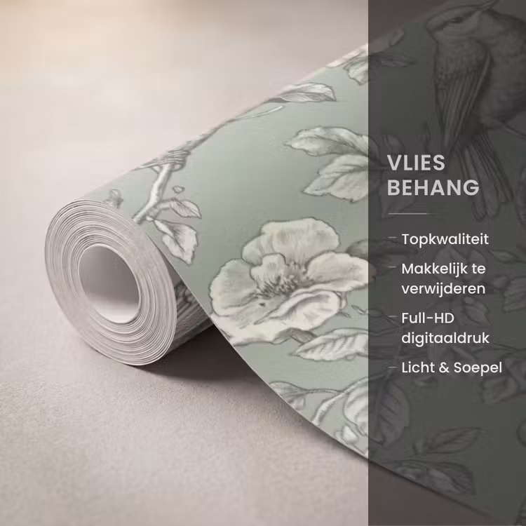 Behang - Klassiek - Botanisch - Groen — 3