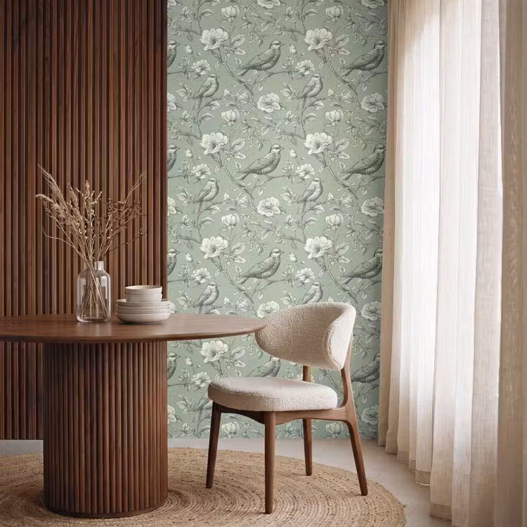 Behang - Klassiek - Botanisch - Groen — 4