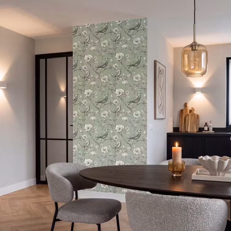 Behang - Klassiek - Botanisch - Groen — 5