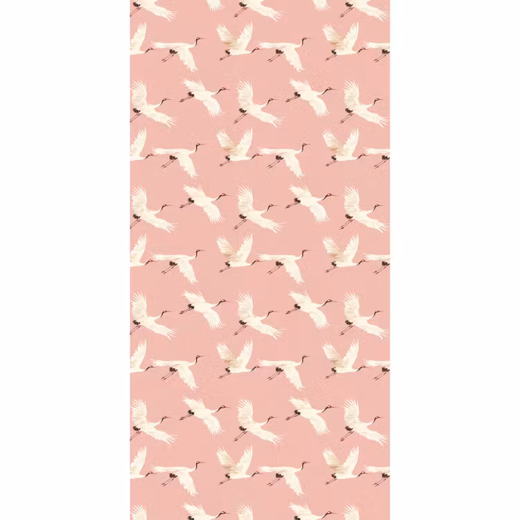 Behang - Modern - Kraanvogels - Roze — 2