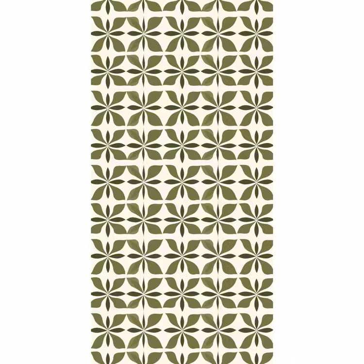 Behang - Botanisch - Retro - Groen — 2