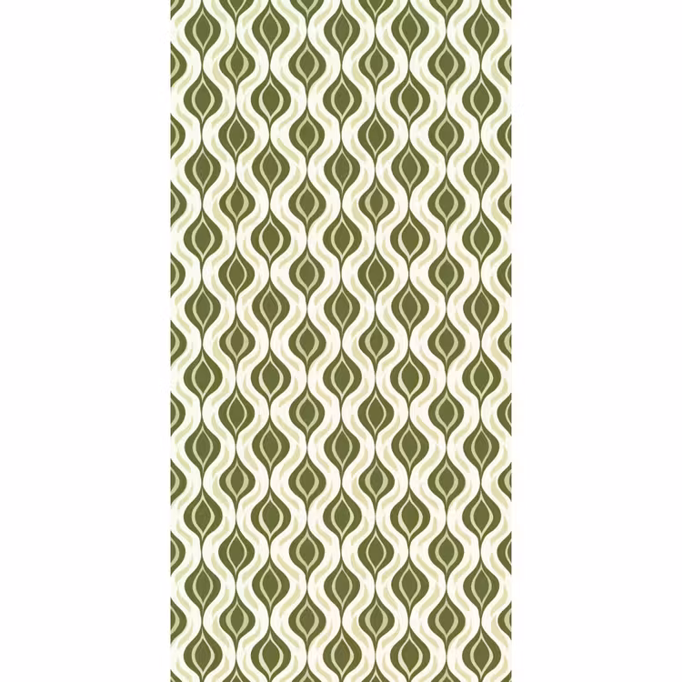Behang - Patroon - Retro - Groen — 2