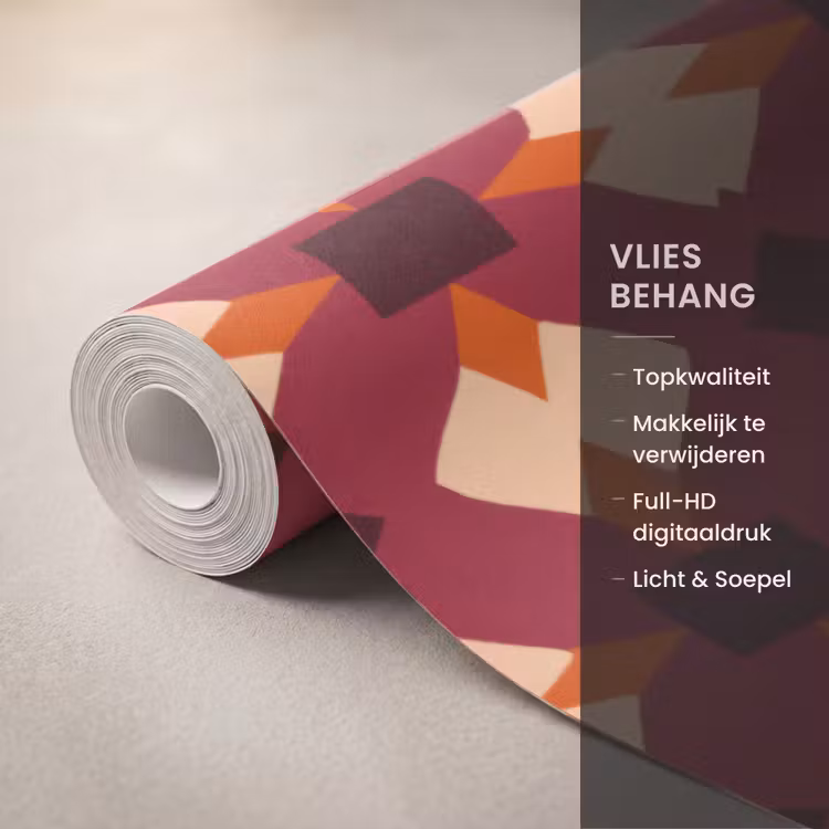 Behang - Retro - Patroon - Kleurrijk — 3