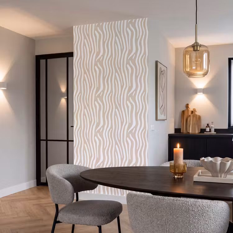 Behang - Abstract - Zebra - Beige — 5