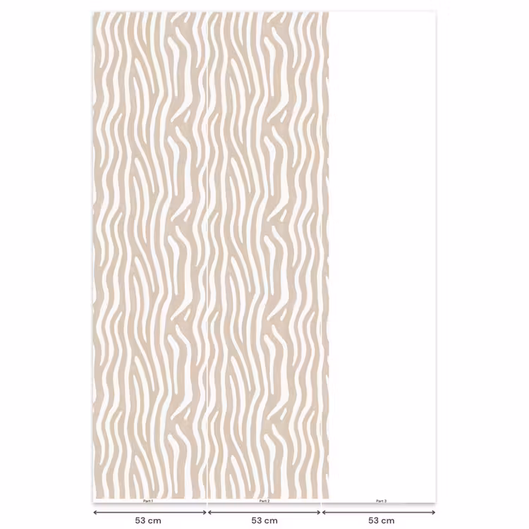 Behang - Abstract - Zebra - Beige — 6
