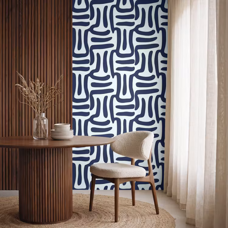Behang - Abstract - Modern - Blauw — 4