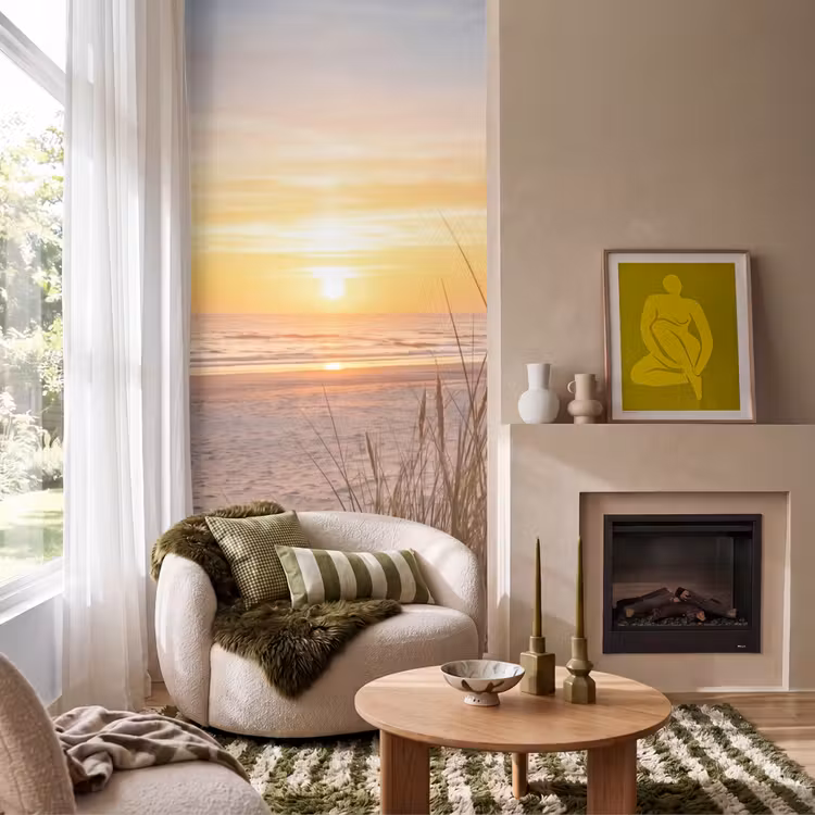 Behang - Zonsondergang - Duinen - Zee — 1