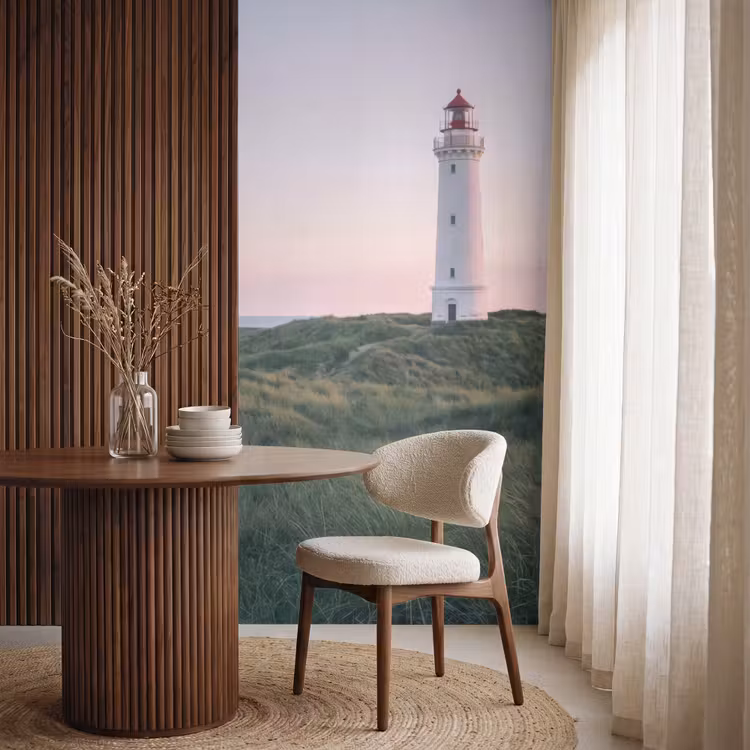 Behang - Vuurtoren - Duinlandschap - Zee — 4