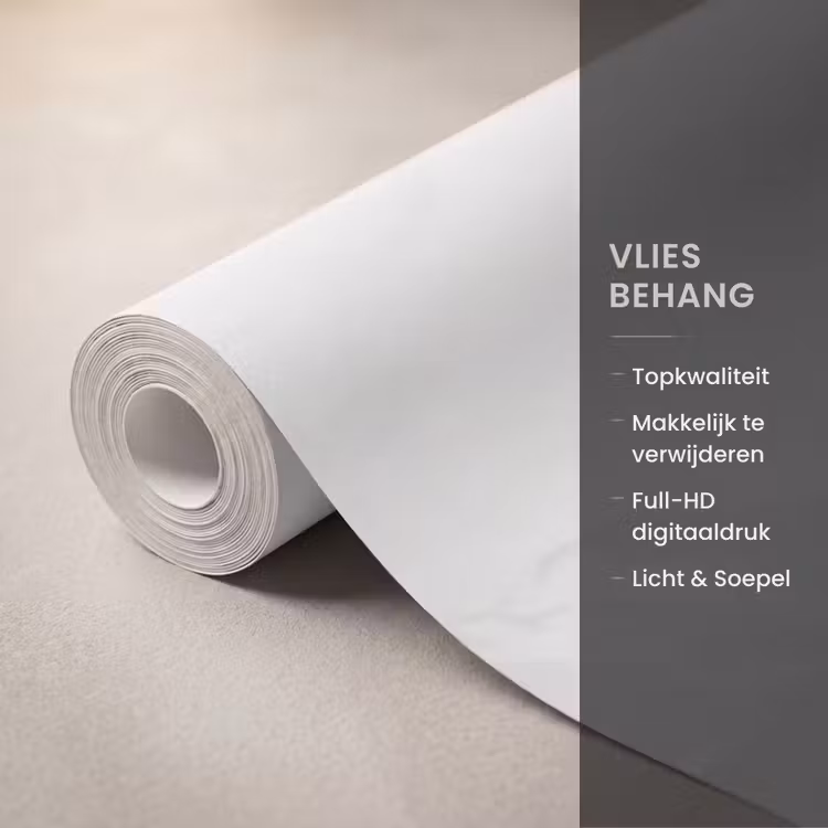Behang - Grijs - Berg - Paarden — 3