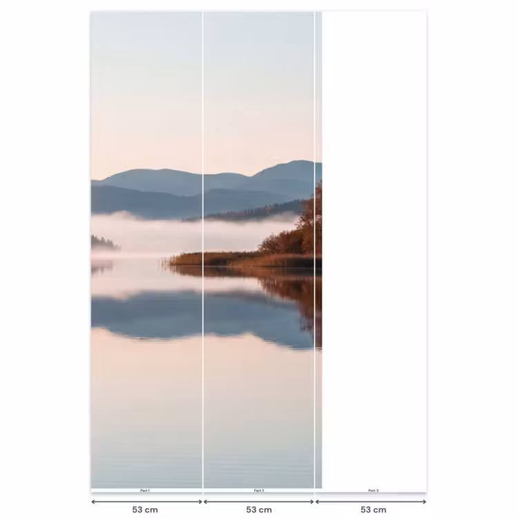 Behang - Water - Bomen - Mistlaag — 6