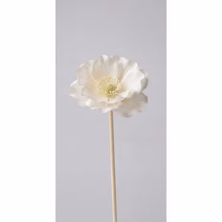 Behang - Bloem - Minimalistisch -Wit — 2