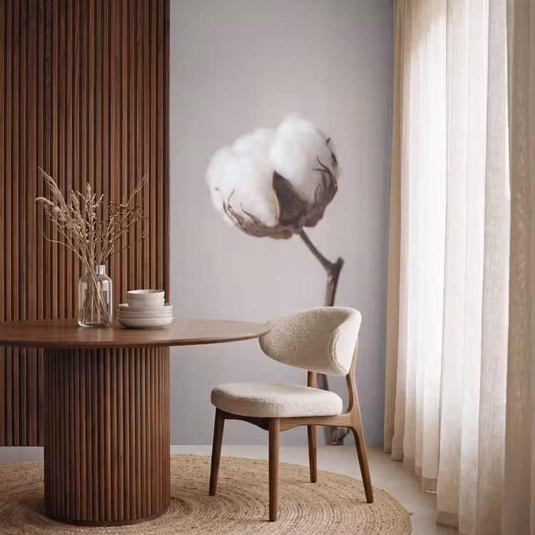 Behang - Katoenbol - Minimalistisch - Wit — 4