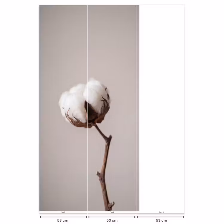 Behang - Katoenbol - Minimalistisch - Wit — 6