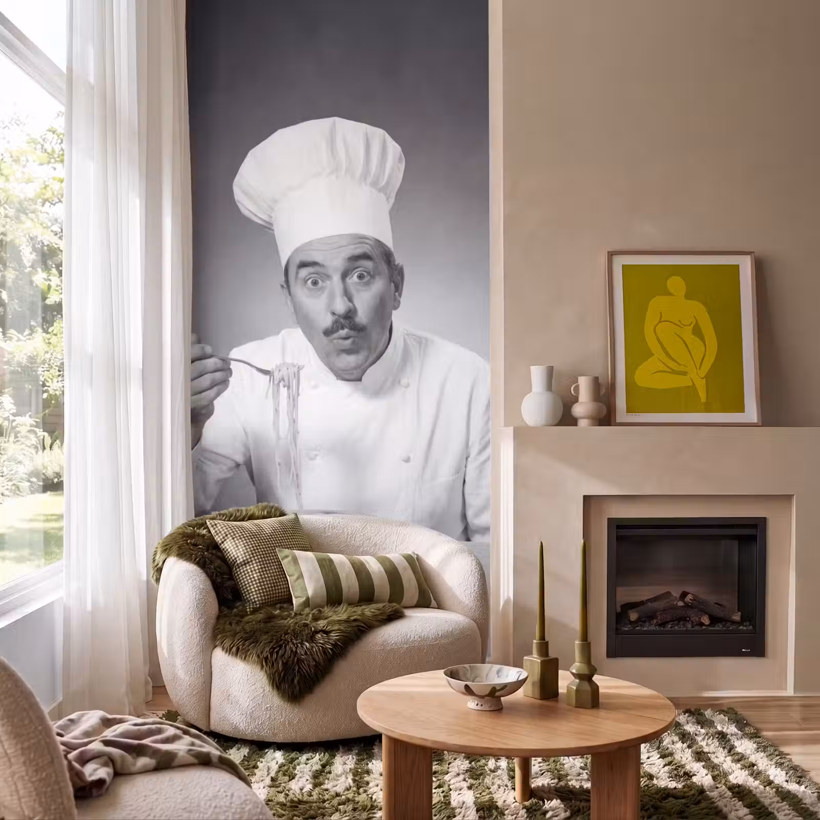 Behang - Chef - Spaghetti - Pasta — 1