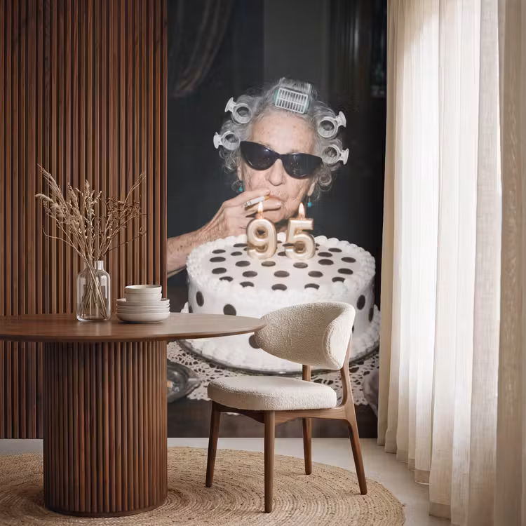 Behang - Verjaardag - Krulspeld - Oma — 4