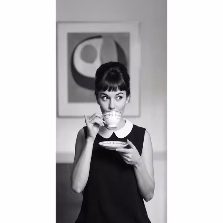 Behang - Portret - Thee - Vrouw — 2