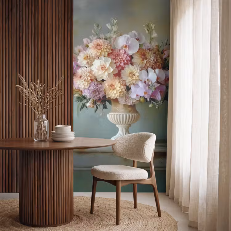 Behang - Orchidee - Boeket - Vaas - Bloemen — 4