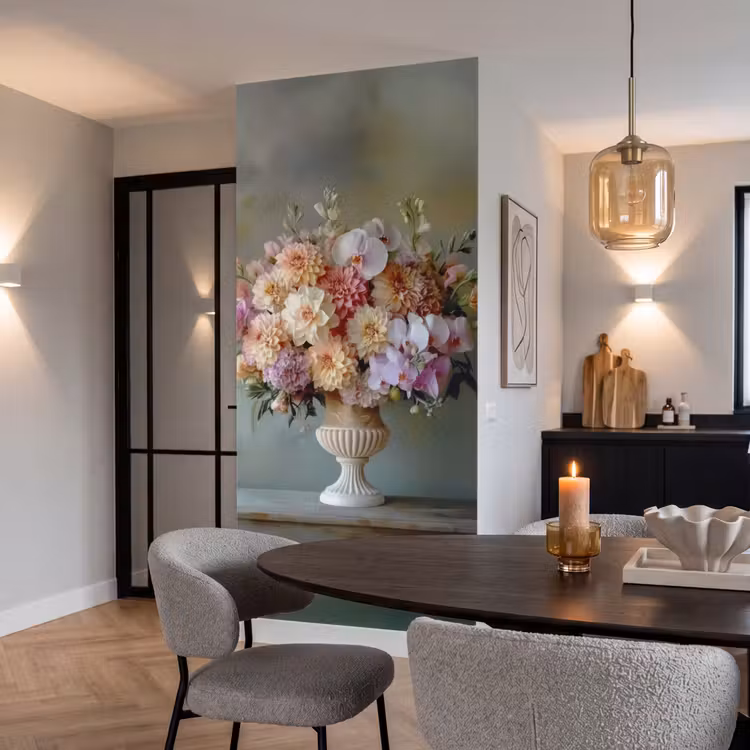 Behang - Orchidee - Boeket - Vaas - Bloemen — 5