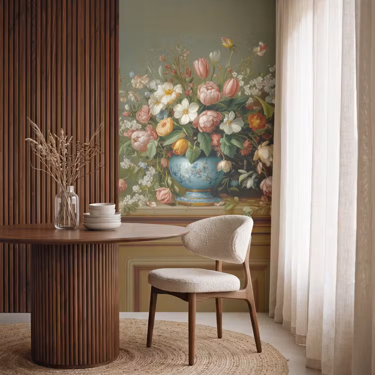 Behang - Vaas - Pastel - Kleuren - Bloemen — 4