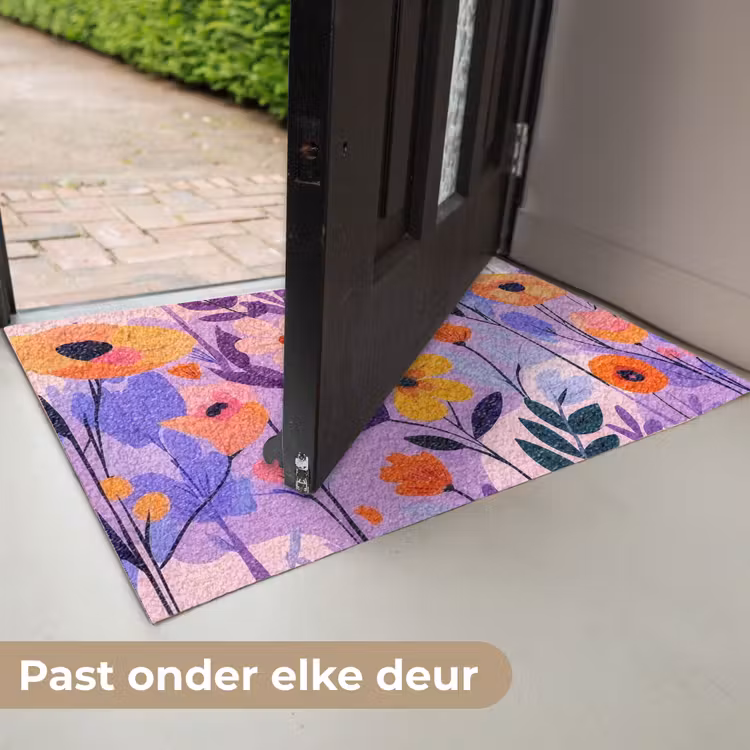 Deurmat - Bloemen - Kleurrijk - Bladeren — 7