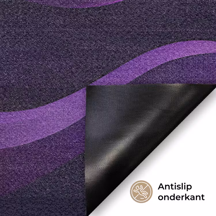 Deurmat - Golven - Abstract - Paars — 6