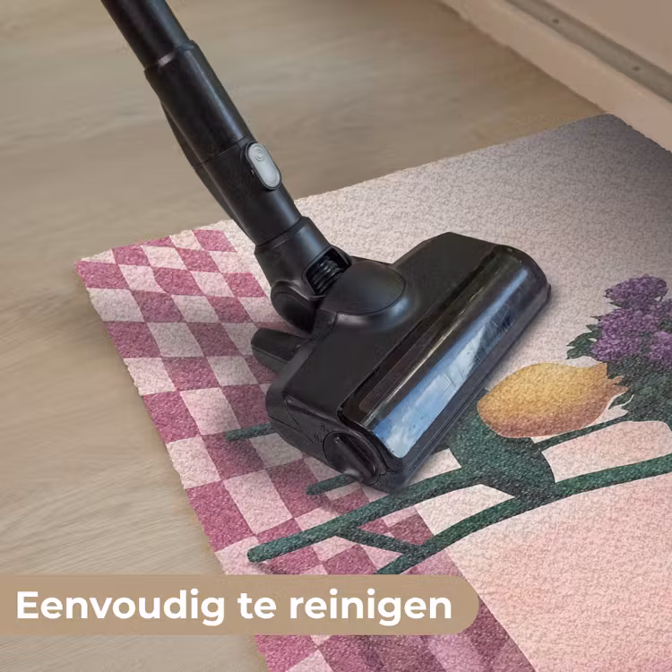 Deurmat - Stoel - Vaas - Bloemen - Geblokt — 9