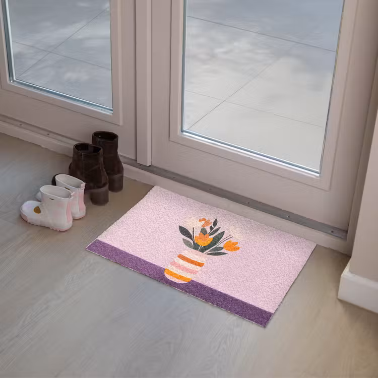 Deurmat - Tulpen - Vaas - Strepen - Paars — 8