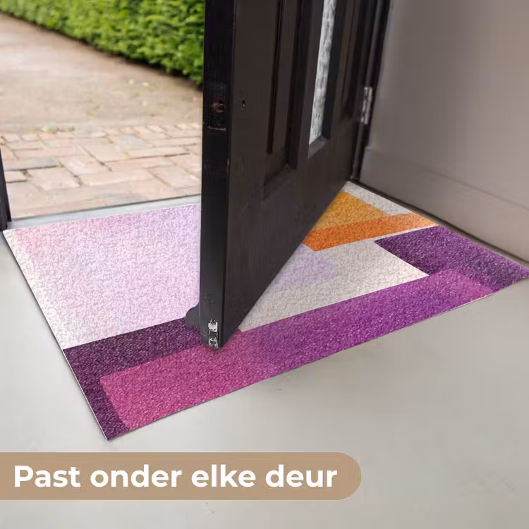 Deurmat - Vlakken - Abstract - Rechthoekig - Oranje — 7