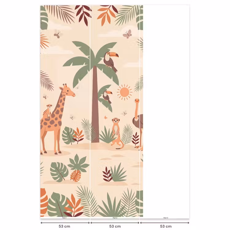 Behang - Dieren - Tropisch - Safari - Kleurrijk — 6