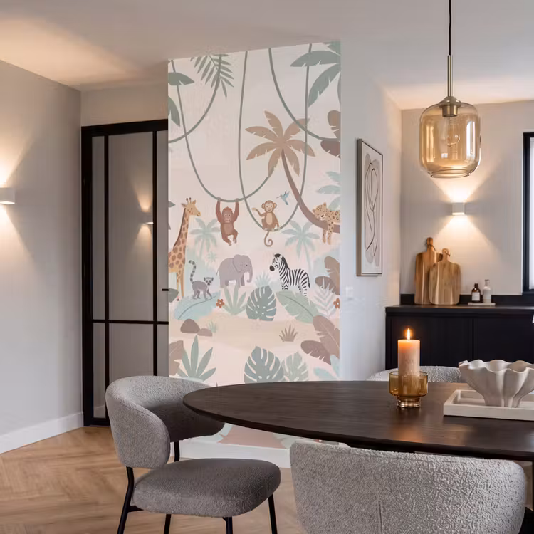 Behang - Jungle - Dieren - Groen β 5