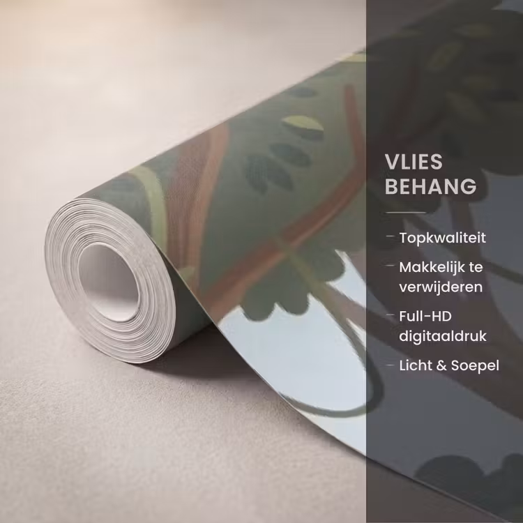 Behang - Jungle - Oase - Dieren - Kleurrijk — 3