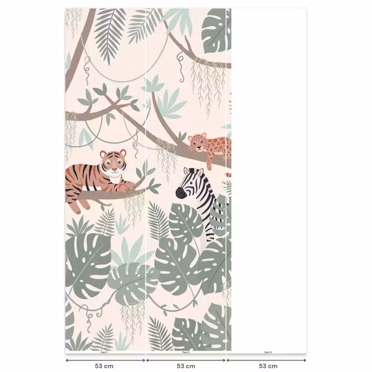 Behang - Jungle - Rustiek - Pastel β 6