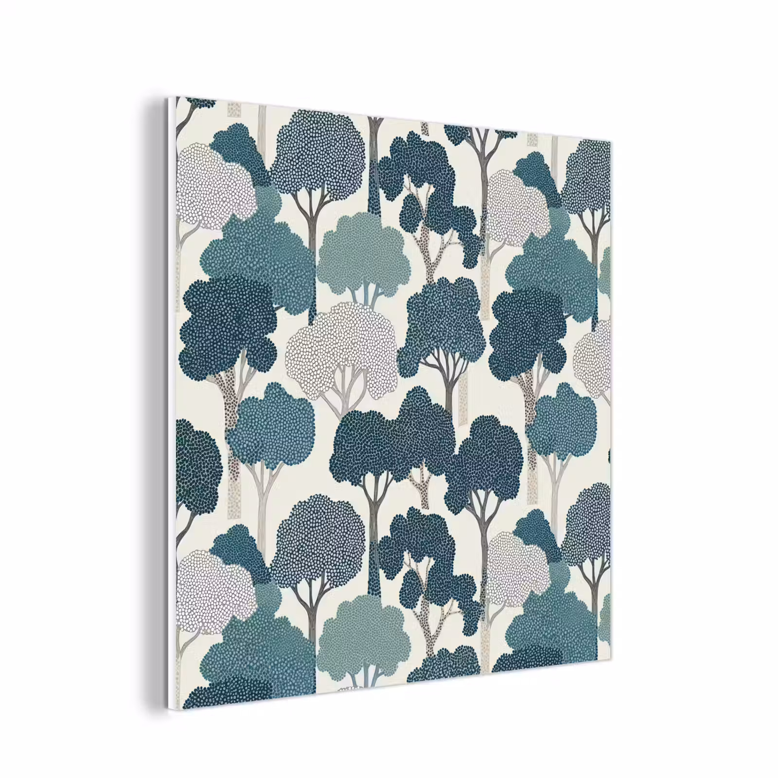 Forex - Modern - Bomen - Bos - Patroon - Blauw — 1