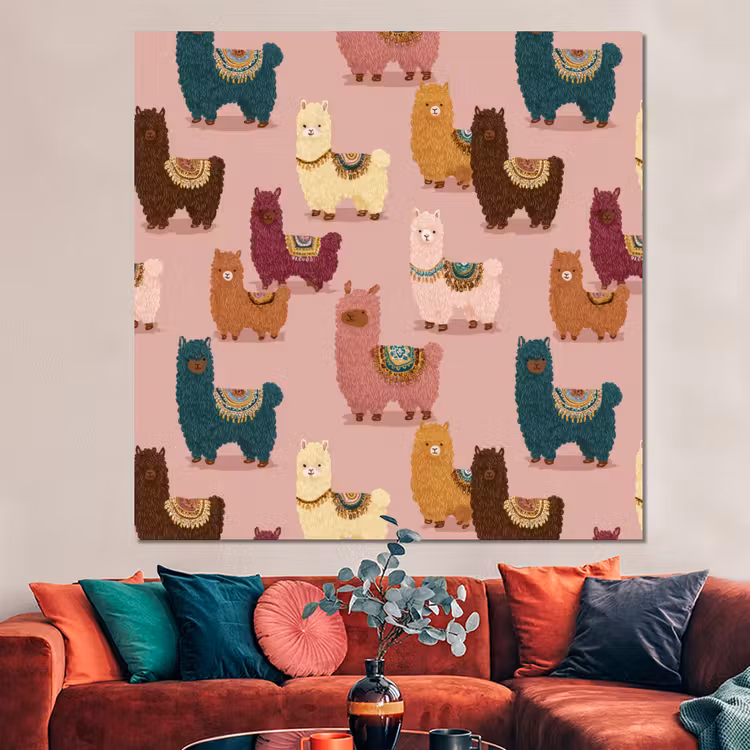 Forex - Alpaca's - Patroon - Kleurrijk — 3