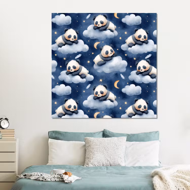 Forex - Panda's - Slapen - Blauw — 2