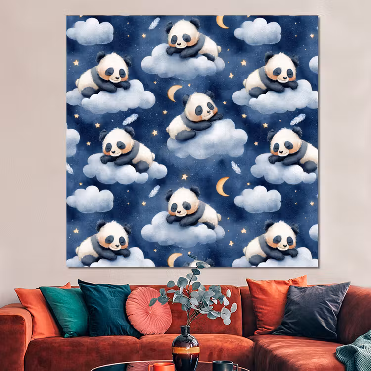Forex - Panda's - Slapen - Blauw — 3