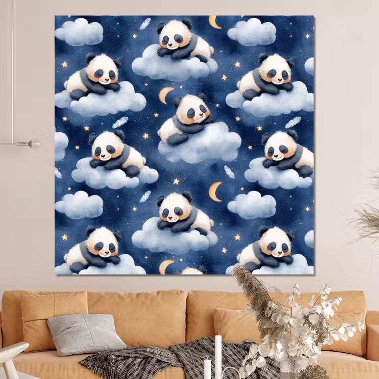 Forex - Panda's - Slapen - Blauw — 4