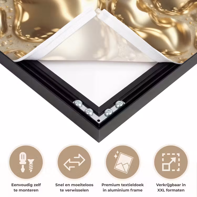Art Frame - Druppels - Organisch - Goud — 4