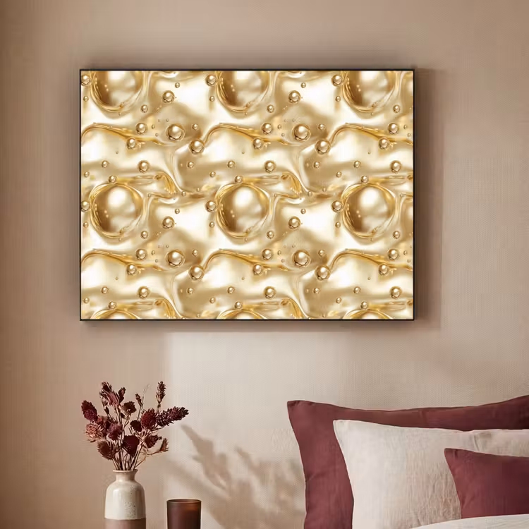 Art Frame - Vloeibaar - Druppels - Goud — 3
