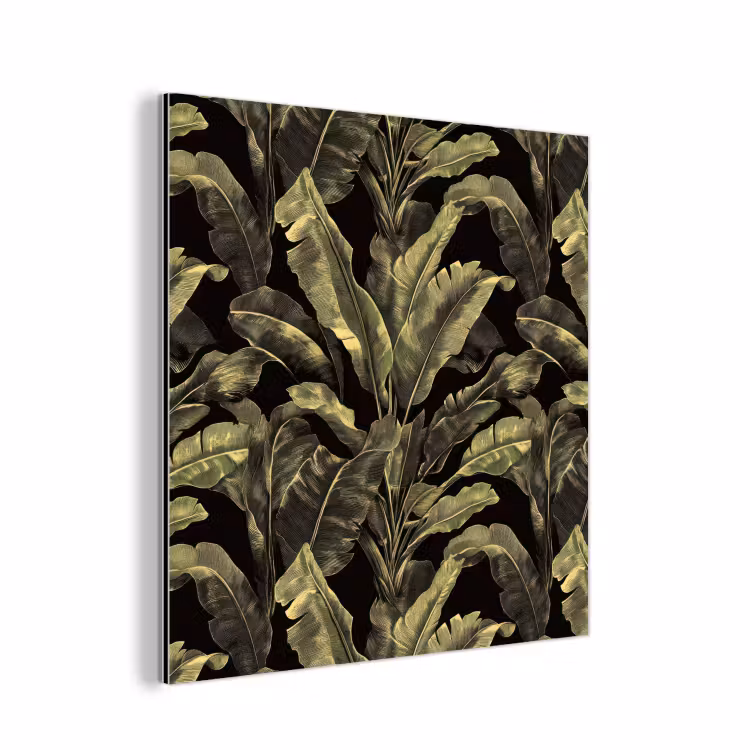 Aluminium schilderij - Botanisch - Bladeren - Groen