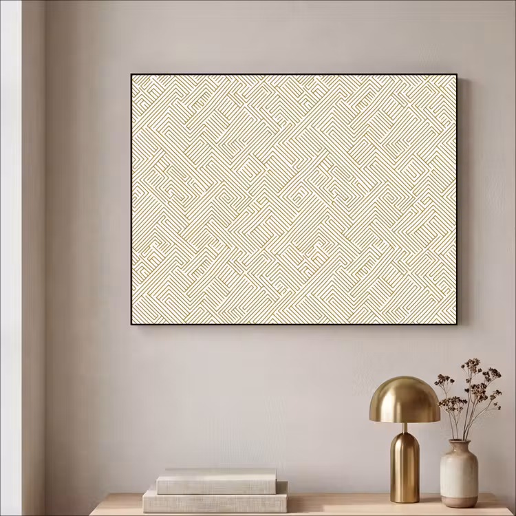 Art Frame - Geometrisch - Lijnen - Groen — 5