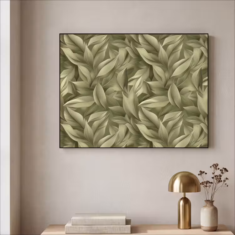 Art Frame - Bladeren - Modern - Groen — 5