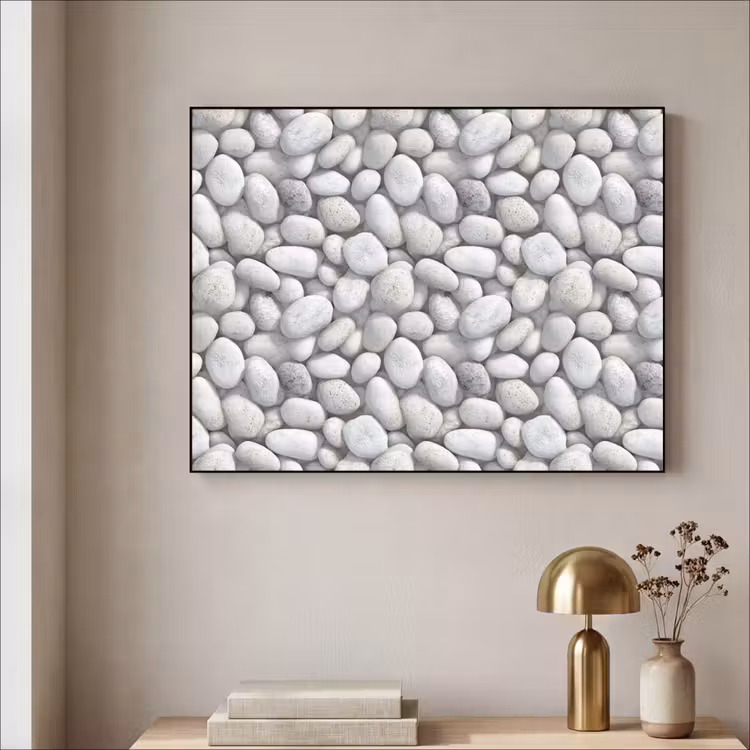 Art Frame - Steentjes - Grijs - Ovaal — 5