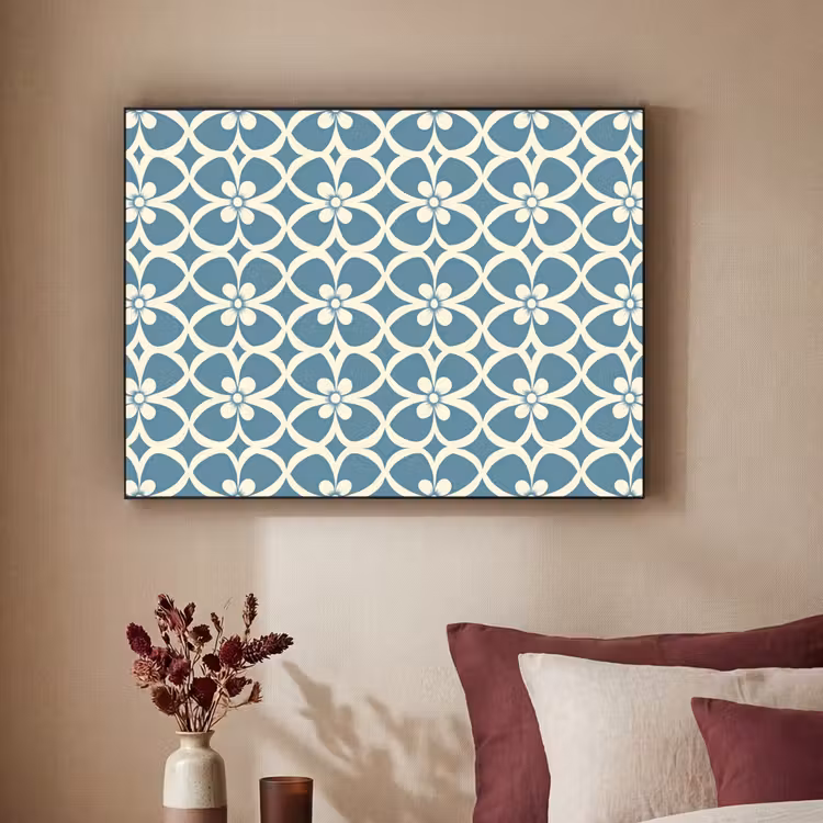 Art Frame - Patroon - Symmetrisch - Blauw — 3