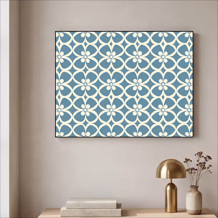 Art Frame - Patroon - Symmetrisch - Blauw — 5